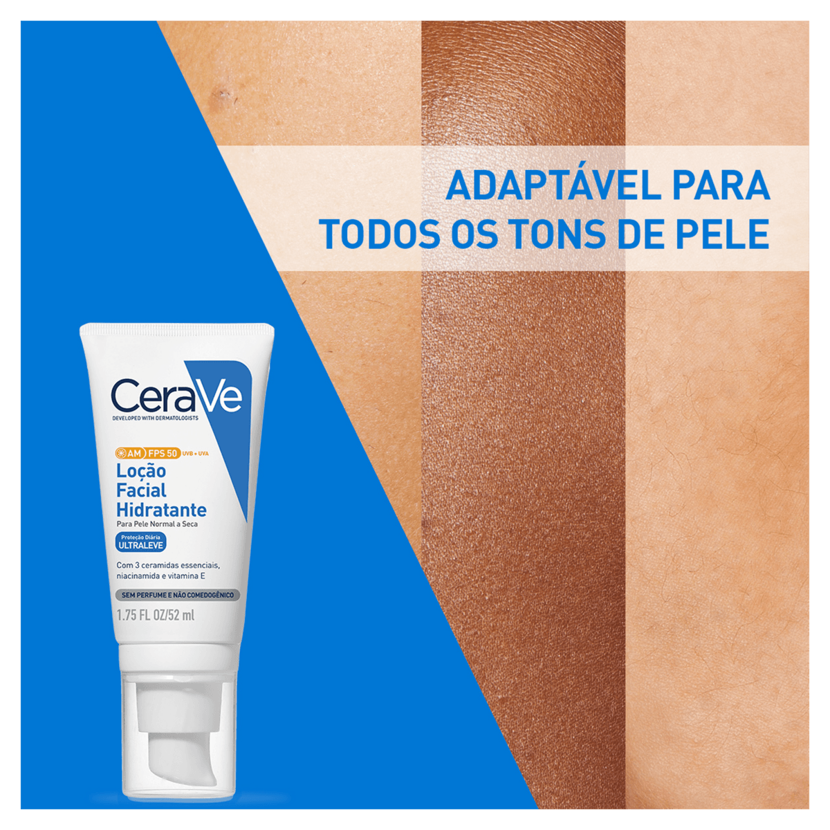 Hidratante Loção Facial FPS 50 sem Perfume Cerave AM - 52ml - Imagem 8
