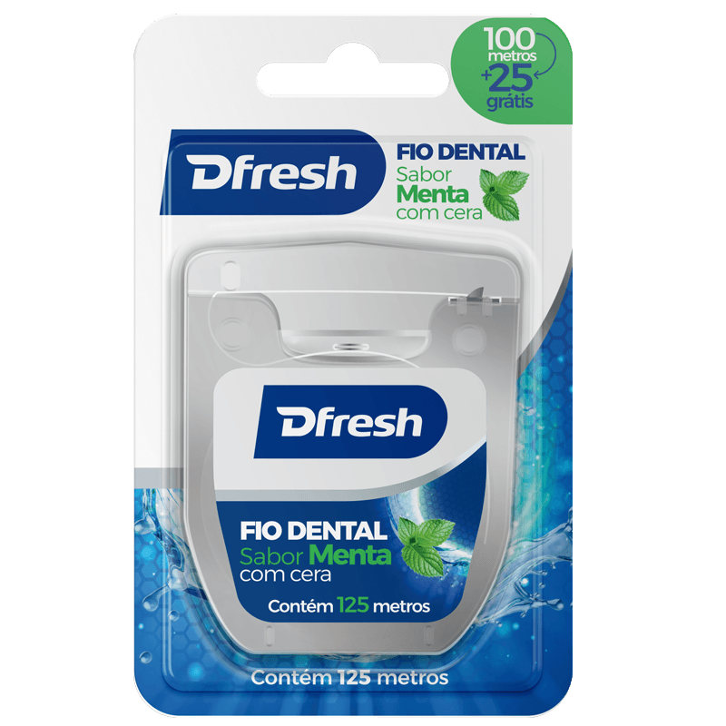 Fio Dental Dfresh Sabor Menta - 125 metros