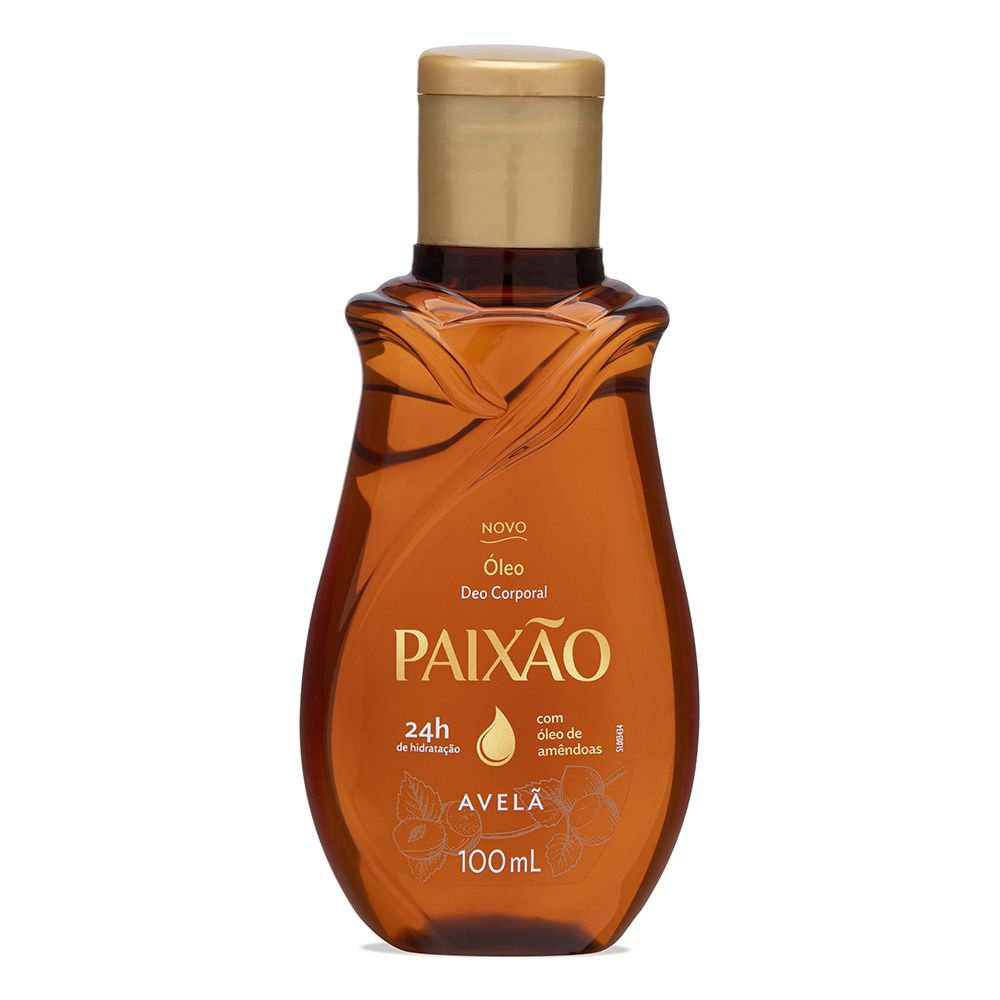 Óleo Corporal de Amêndoas com Avelã Paixão ação desodorante 100ml