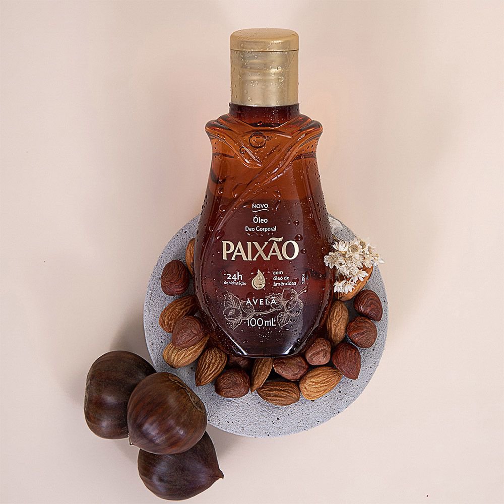 Óleo Corporal de Amêndoas com Avelã Paixão ação desodorante 100ml - Imagem 3