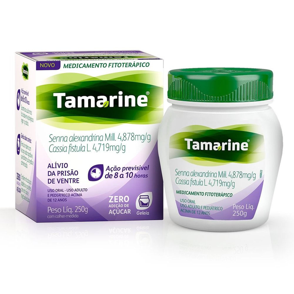Laxante Fitoterápico Tamarine Geléia Zero Açucar - 250g