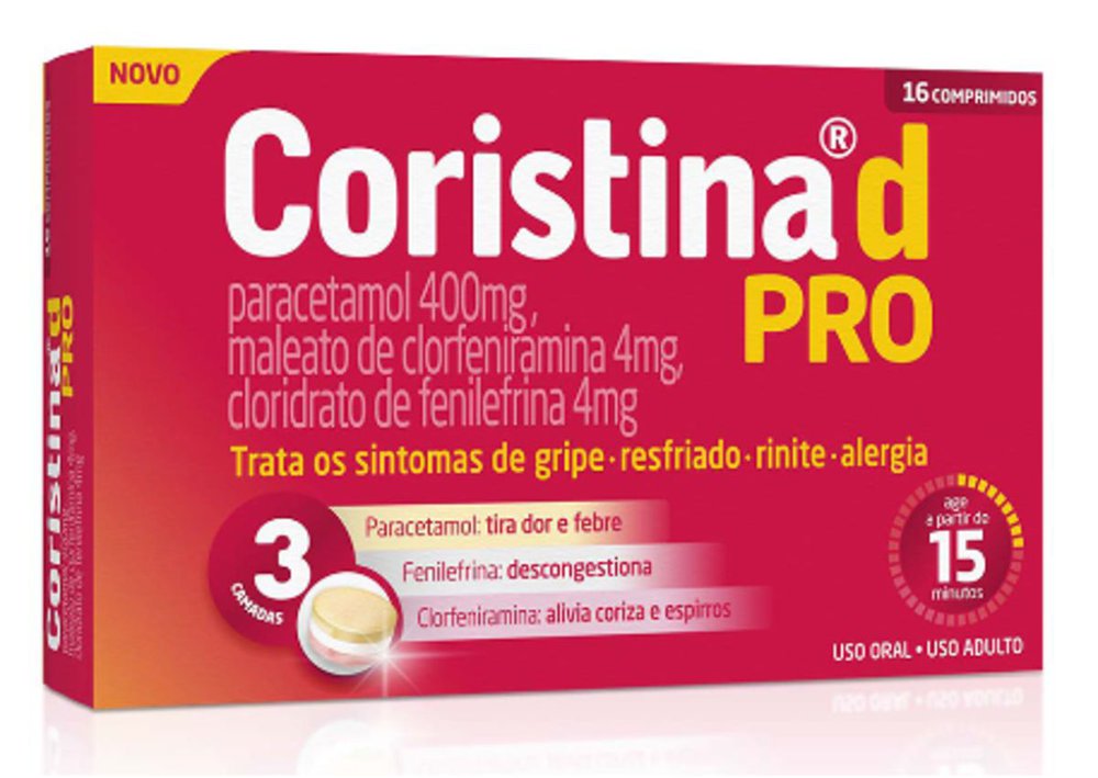 CORISTINA D PRO 400+4+4MG 16CPR