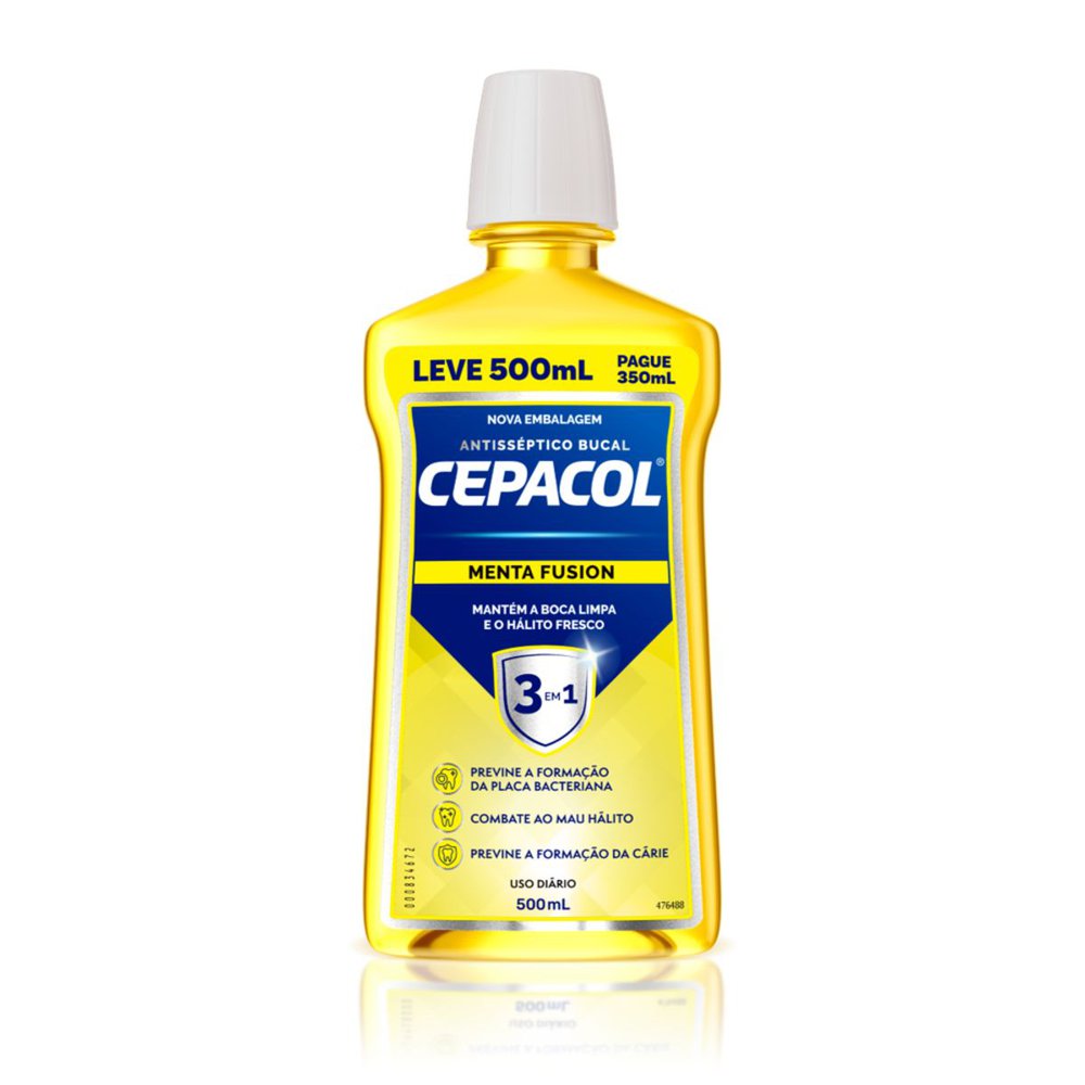 Enxaguante Bucal Cepacol Menta Fusion 500 ml Leve 500Pague350