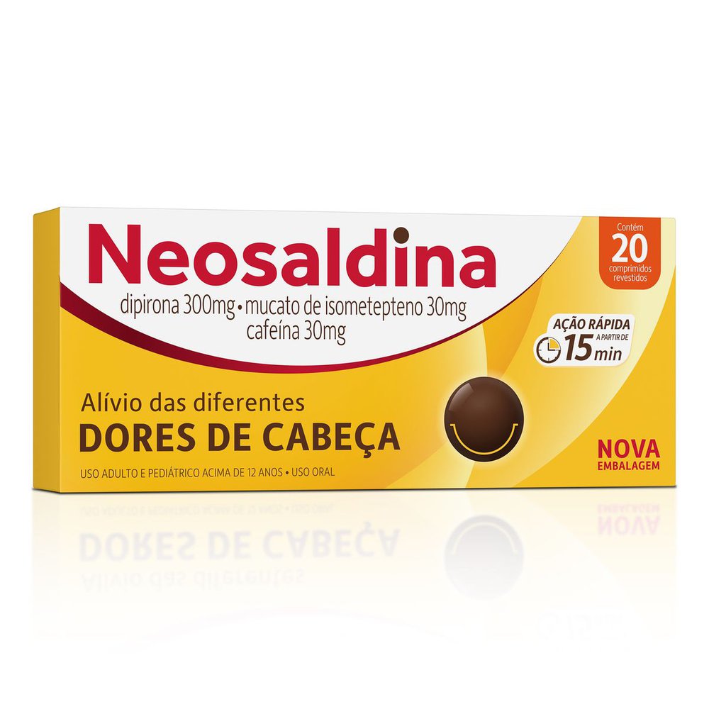 Neosaldina - Analgésico - 20 Drágeas