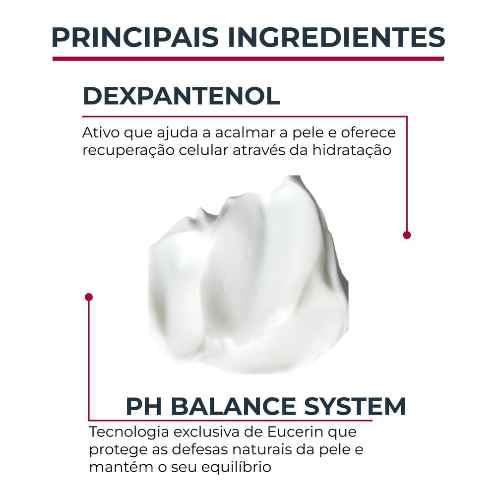 EUCERIN Gel Creme Hidratante Corporal pH5 350ml, Textura Ultraleve, Dexpantenol, Hidratação Diária, Pele Sensível e Seca - Imagem 5