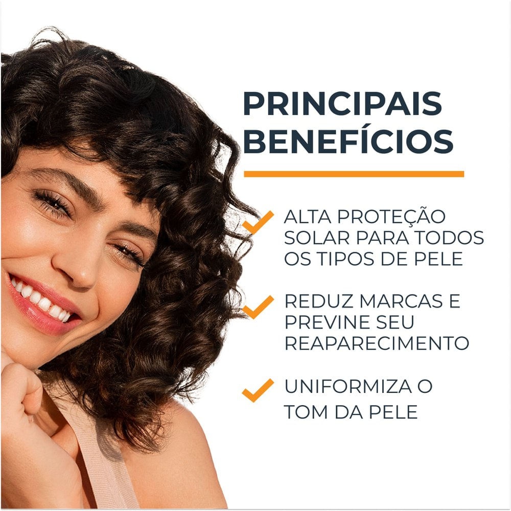 EUCERIN Protetor Solar Facial Antimanchas Cor Clara FPS 70 50ml, Pigment Control, Proteção UVA, UVB e Luz Visível, Thiamidol - Imagem 3