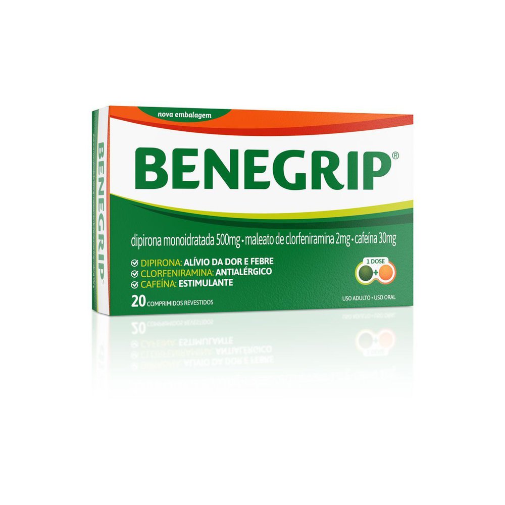Antigripal Benegrip Caixa 20 Comprimidos