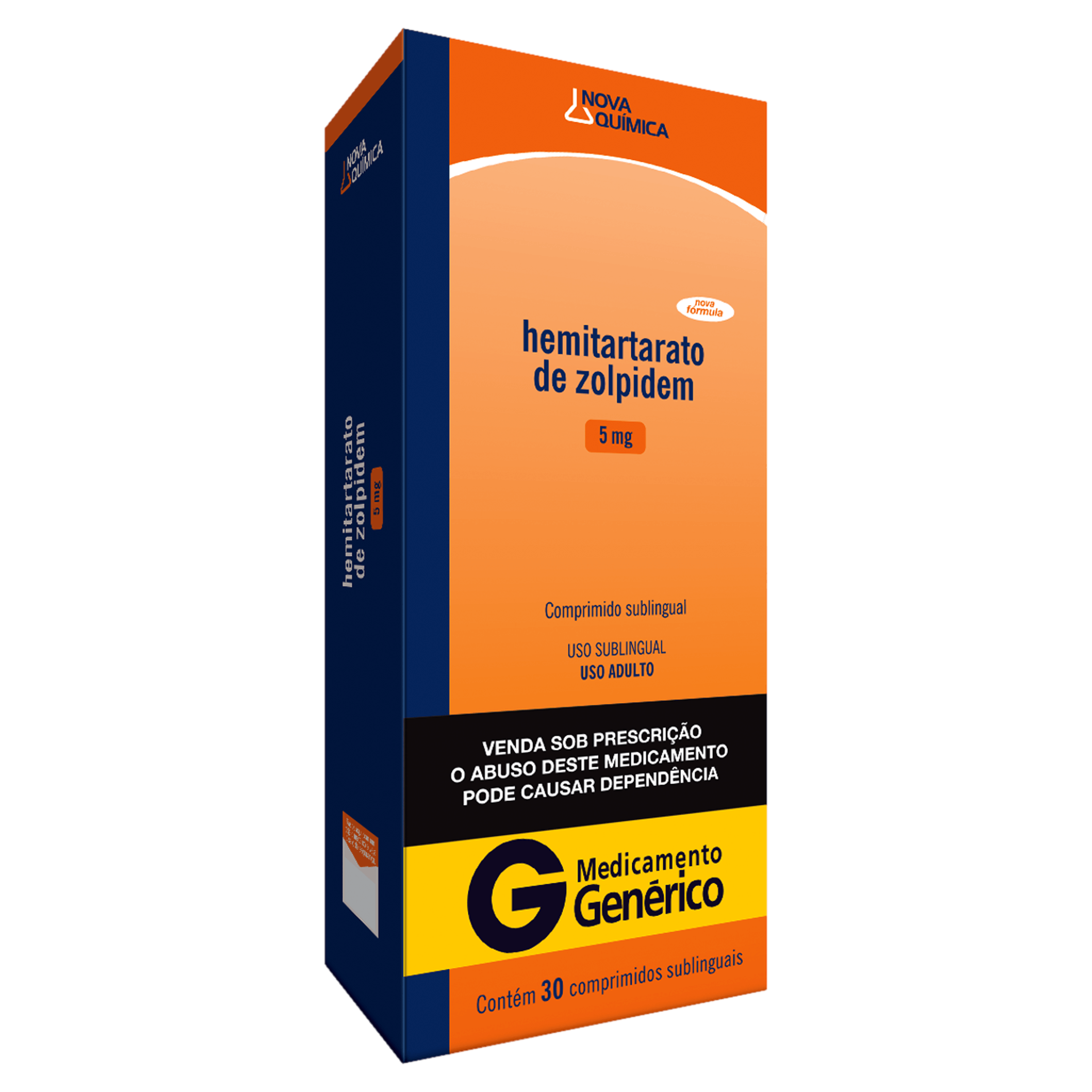 Hemitartarato de Zolpidem 5mg 30 comprimidos Neo Química Genérico