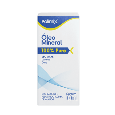 Óleo Mineral Puro Polimix 100ml Líquido Hidratante