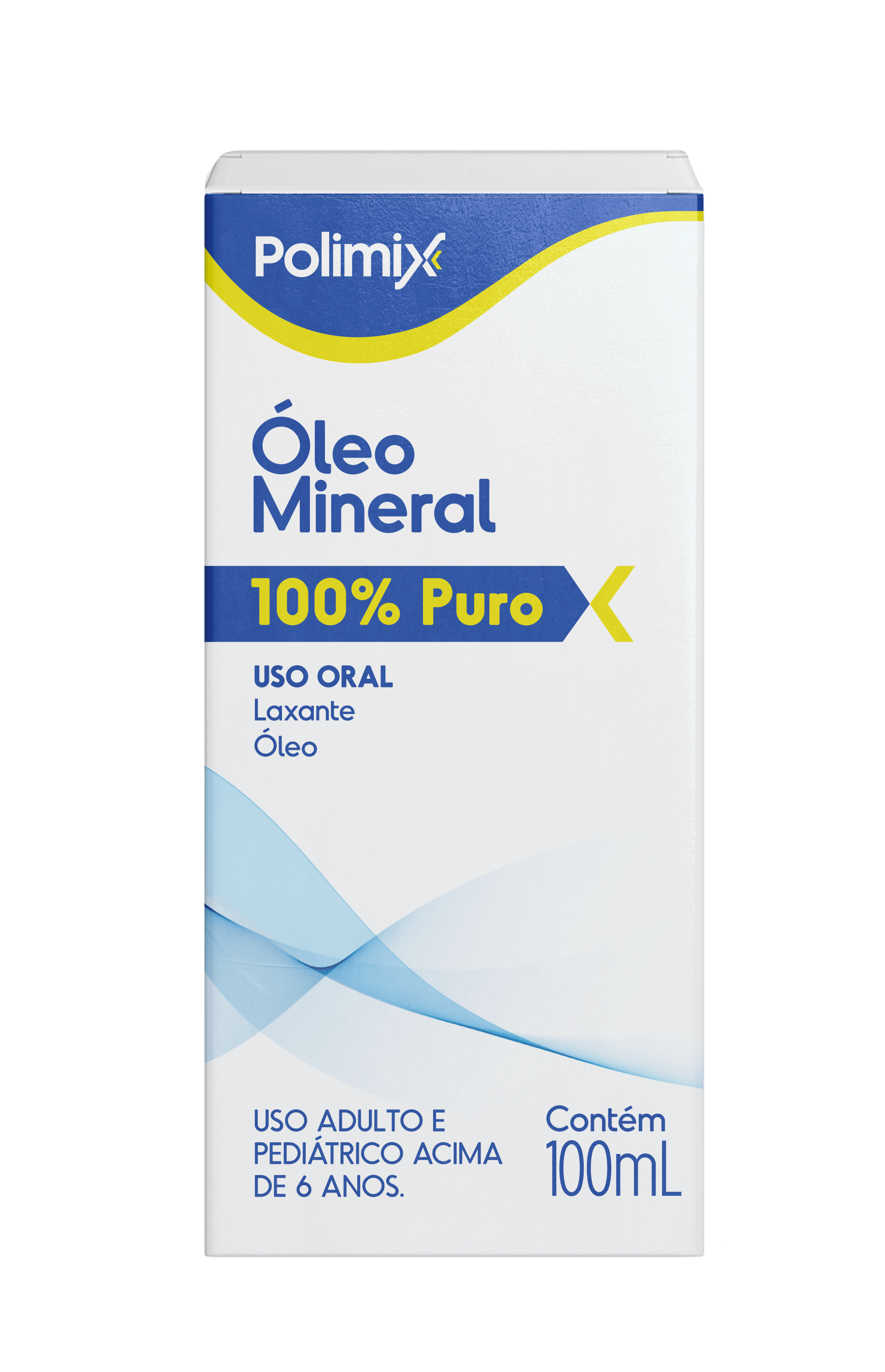 Óleo Mineral Puro Polimix 100ml Líquido Hidratante