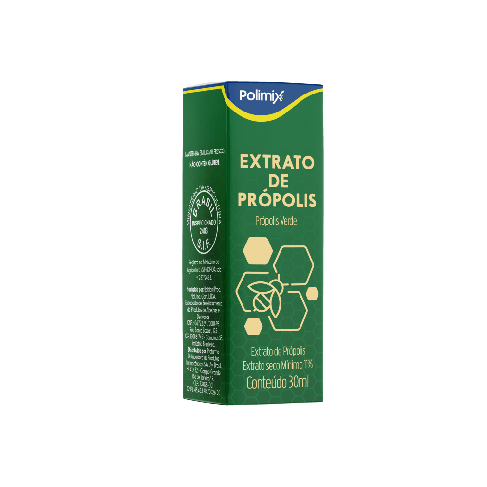 Suplemento Extrato de Própolis Verde Polimix 30ml Líquido