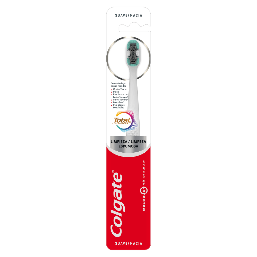Escova Dental Suave Colgate Total Active Prevention - 2 Unidades