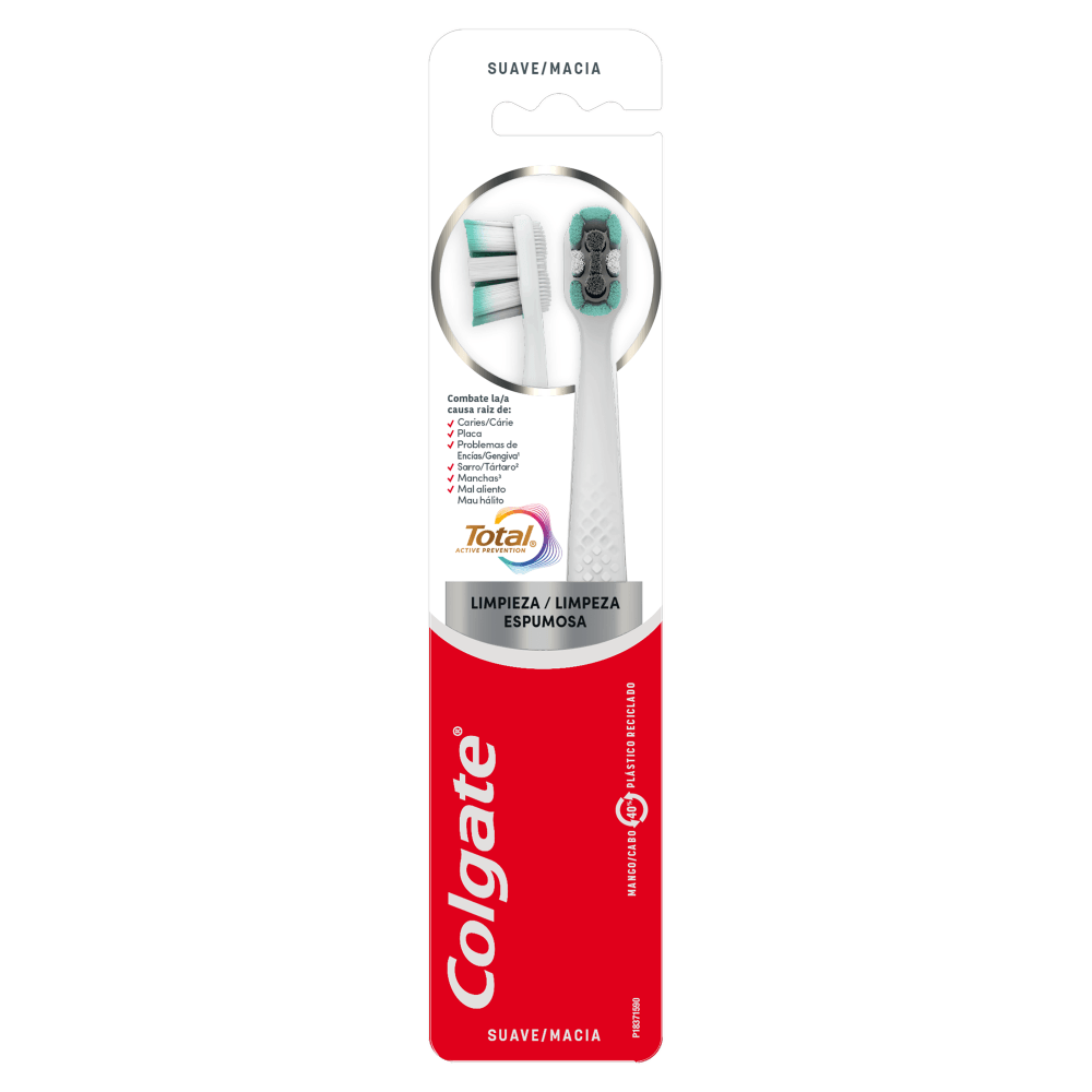 Escova Dental Suave Colgate Total Active Prevention - 2 Unidades - Imagem 2