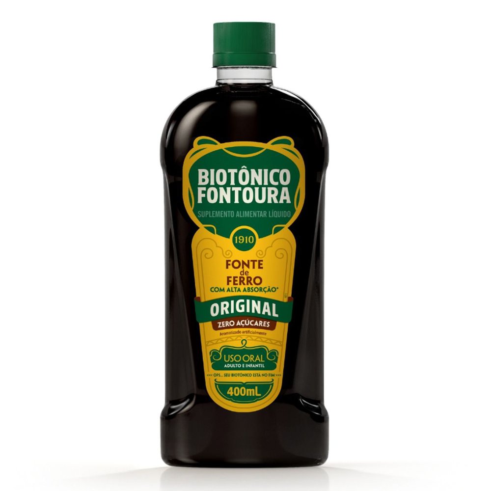 Biotonico Fontoura Sabor Natural Original - 400ml