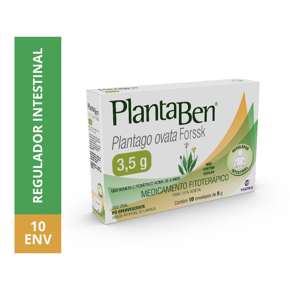 Plantaben 3,5G Sabor Laranja Sem Açúcar 10 Envelopes - 5G