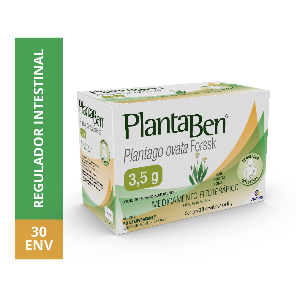 Plantaben 3,5G Sabor Laranja Sem Açúcar 30 Envelopes - 5G