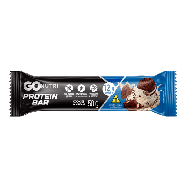 Barra de Proteína GOnutri Cookies Cream - 50g