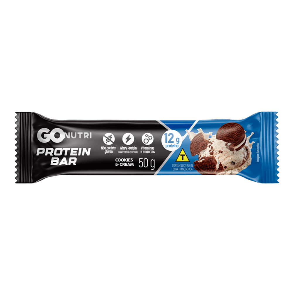 Barra de Proteína GOnutri Cookies Cream - 50g