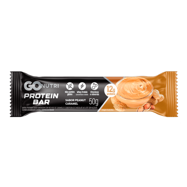 Barra de Proteína GOnutri Amendoim com Caramelo - 50g