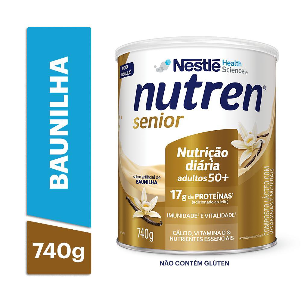 Complemento Alimentar Nutren Senior Baunilha - 740g - Imagem 2