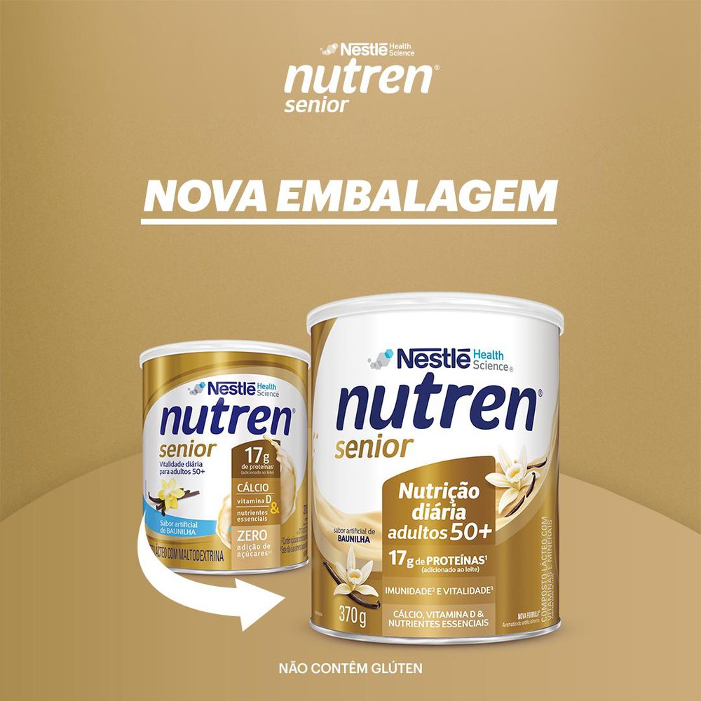 Complemento Alimentar Nutren Senior Baunilha - 740g - Imagem 10