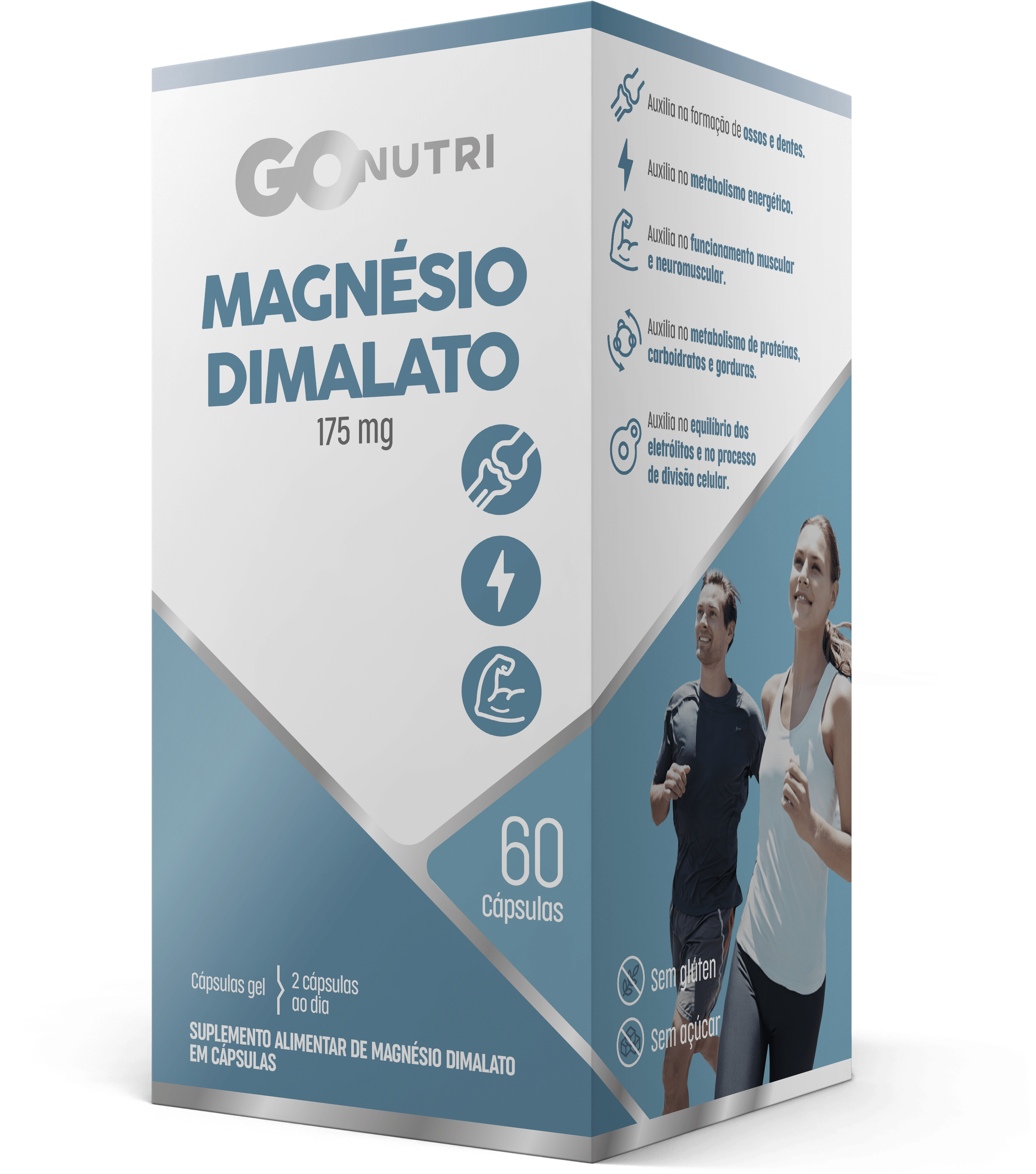 Magnesio Dimalato Gonutri - 60 Cápsulas - Imagem 3