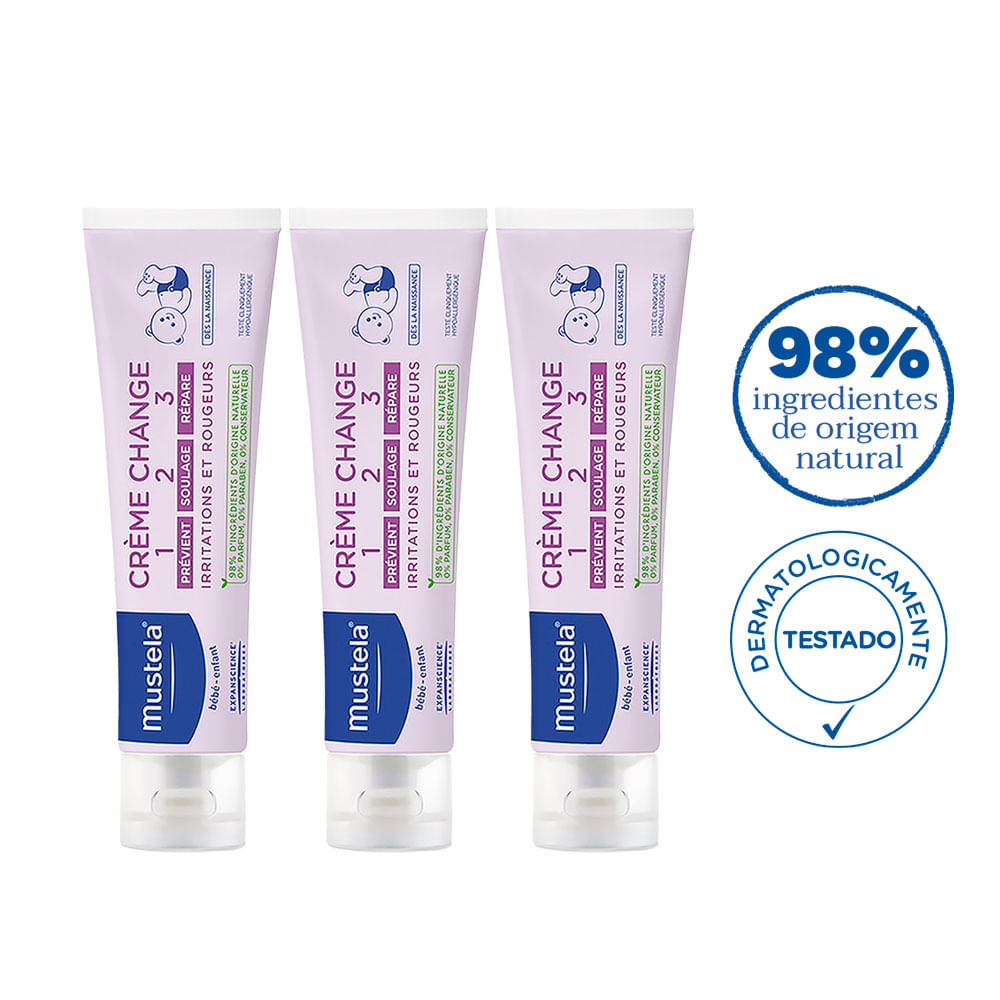Kit Mustela Creme Assadura Vitamin 108g - 3 Unidades - Imagem 3
