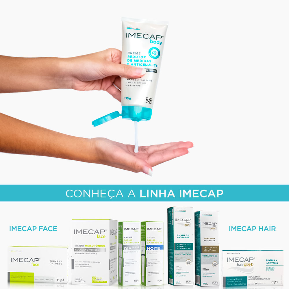 Creme Redutor de Medidas e Anticelulite Imecap Body - 170g - Imagem 4