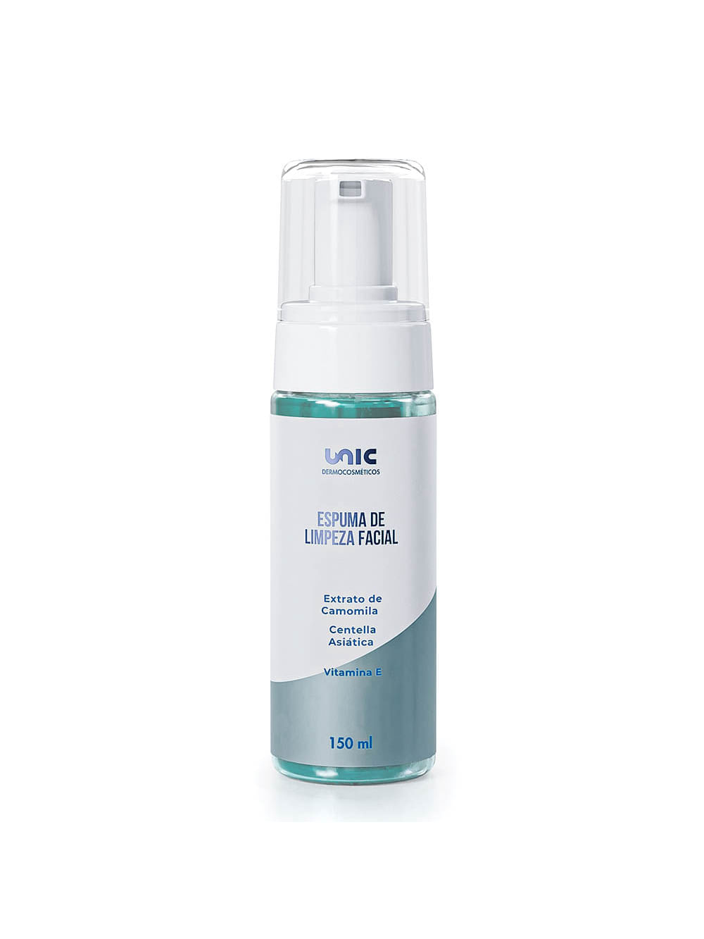 Espuma de Limpeza Facial Peles Sensíveis Camomila e Vitamina E 150ml Unicpharma