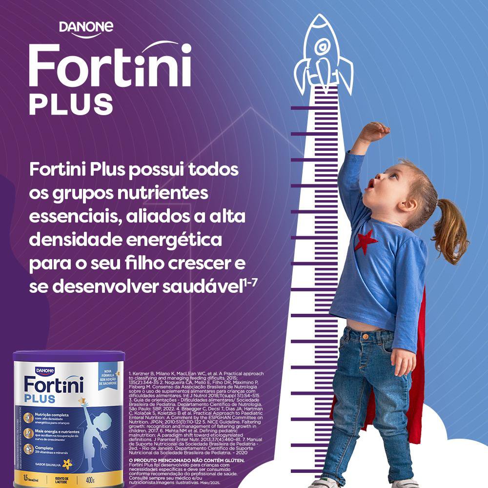 Suplemento Infantil Fortini Plus Baunilha - 400g - Imagem 5