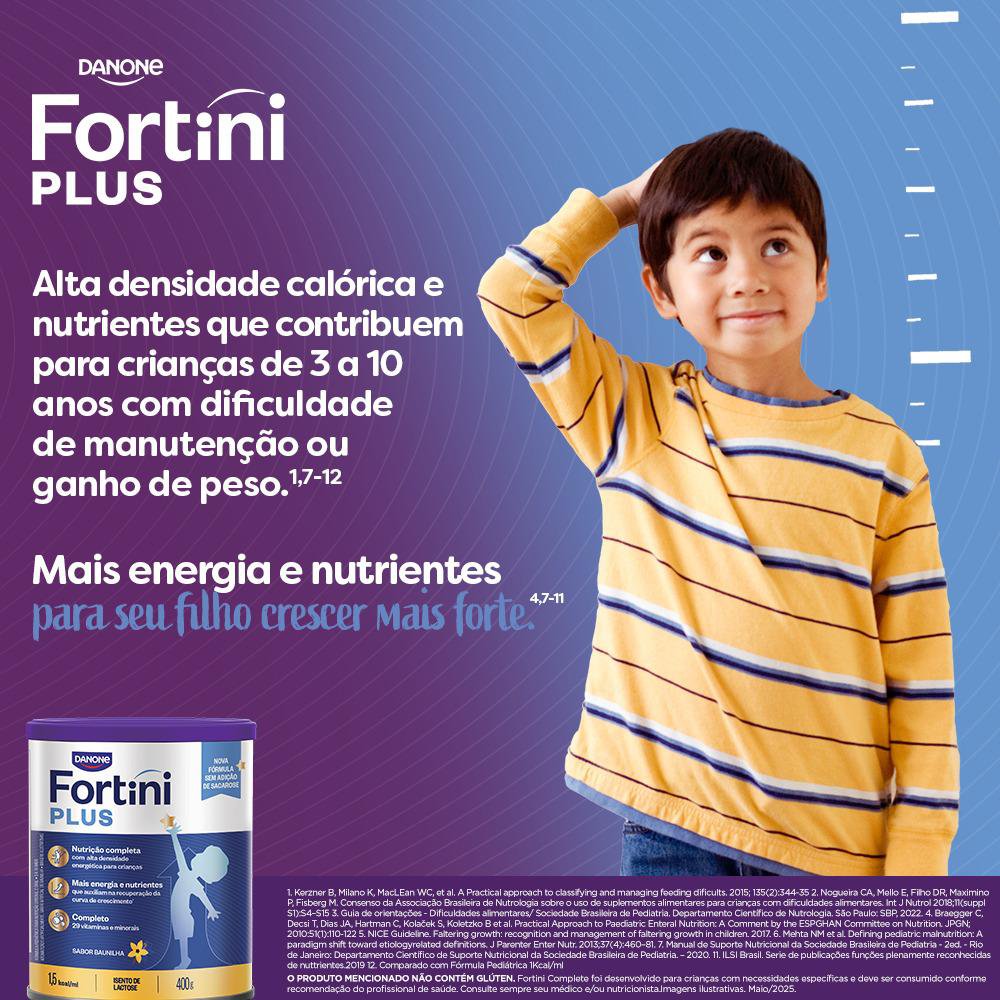 Suplemento Infantil Fortini Plus Baunilha - 400g - Imagem 8