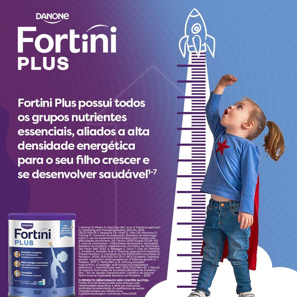 Suplemento Infantil Fortini Plus Sem Sabor - 400g - Imagem 5