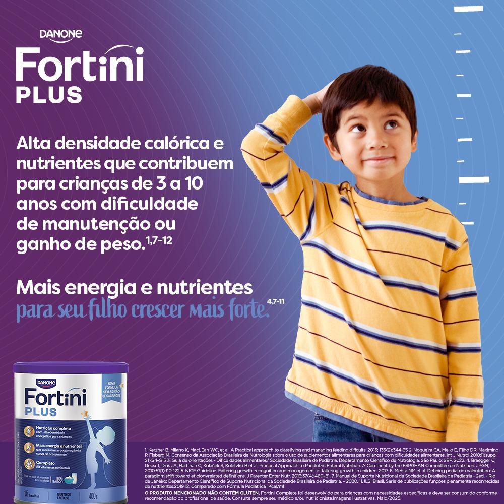 Suplemento Infantil Fortini Plus Sem Sabor - 400g - Imagem 9