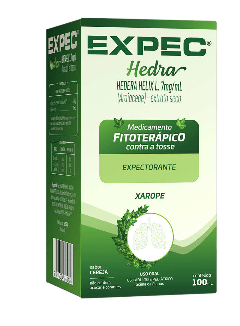 Expec Hedra 7Mg/Ml Adulto E Pediátrico Xarope Cereja - 100Ml