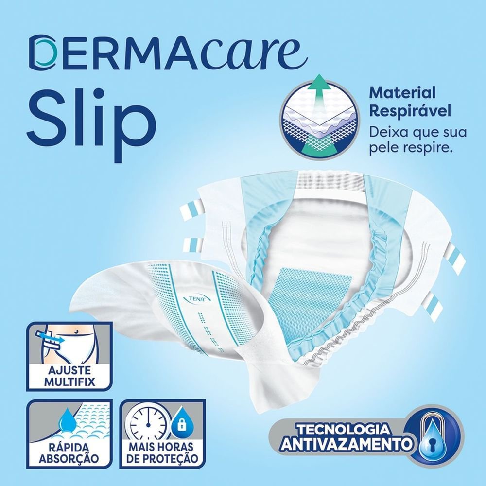 Fralda Geriátrica Tena Slip Dermacare G - 16 Unidades - Imagem 2