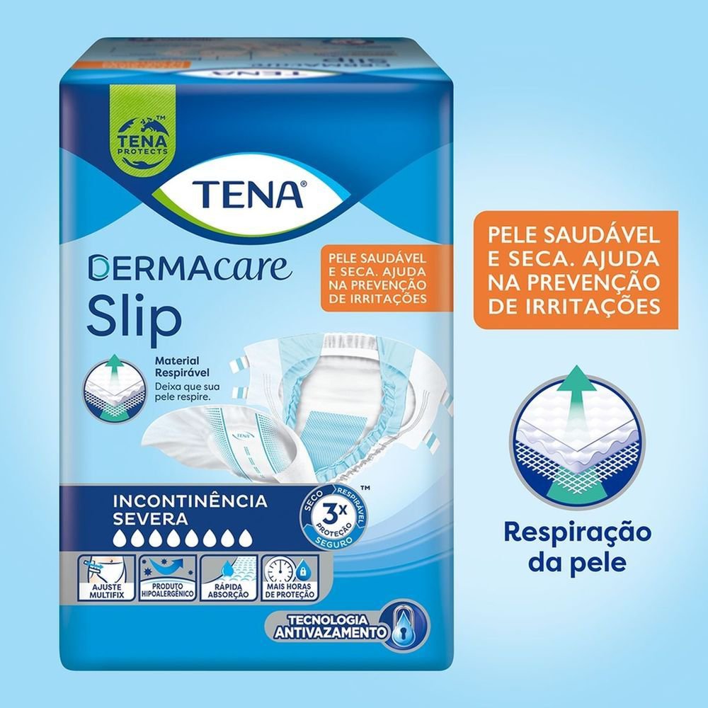 Fralda Geriátrica Tena Slip Dermacare M - 16 Unidades - Imagem 3