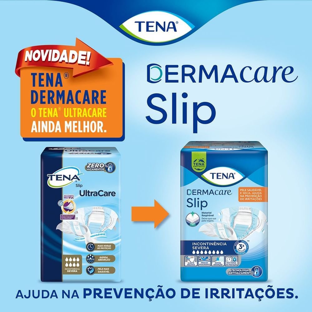 Fralda Geriátrica Tena Slip Dermacare M - 16 Unidades - Imagem 4