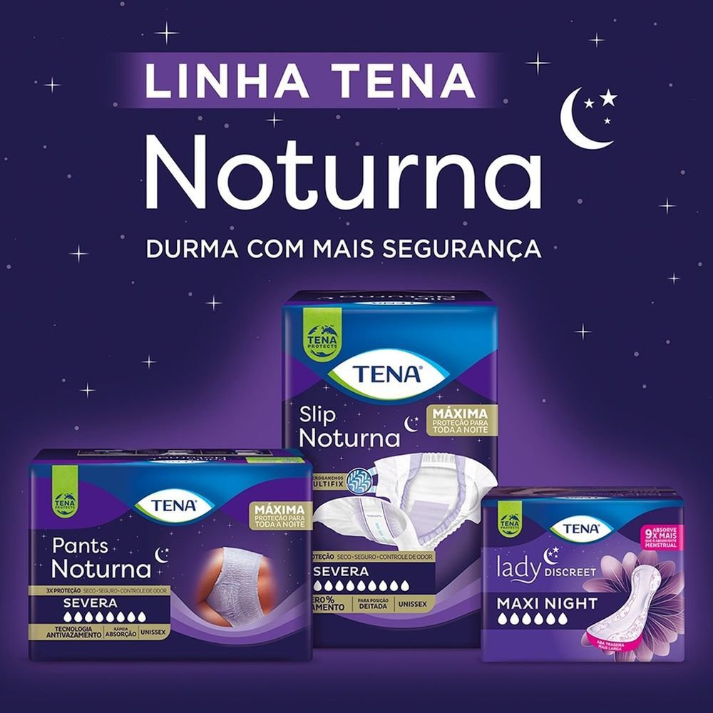 Fralda Geriátrica Tena Slip Noturna M - 16 Unidades - Imagem 4
