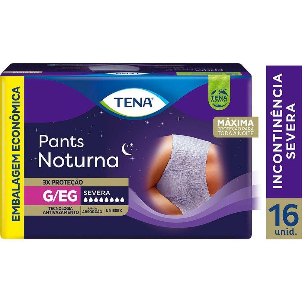 Roupa Íntima Tena Pants Noturna G/EG - 16 Unidades