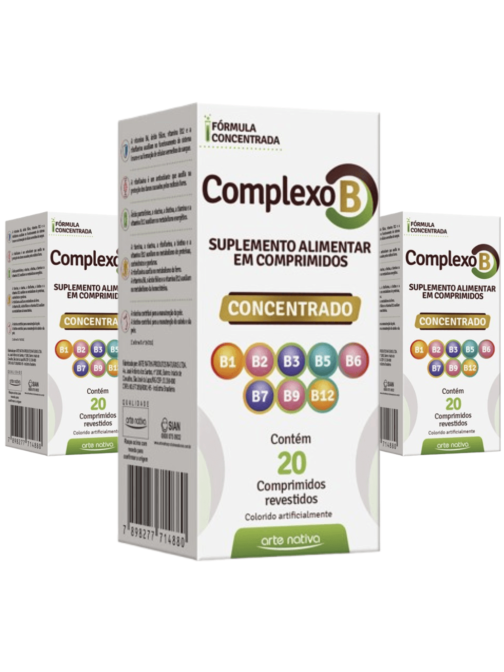 Kit Complexo B Concentrado 60 Comprimidos - Arte Nativa