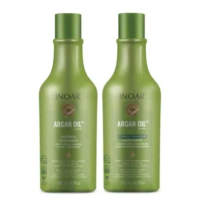 Kit Shampoo e Condicionador Argan Oil 500ml + 500ml Inoar