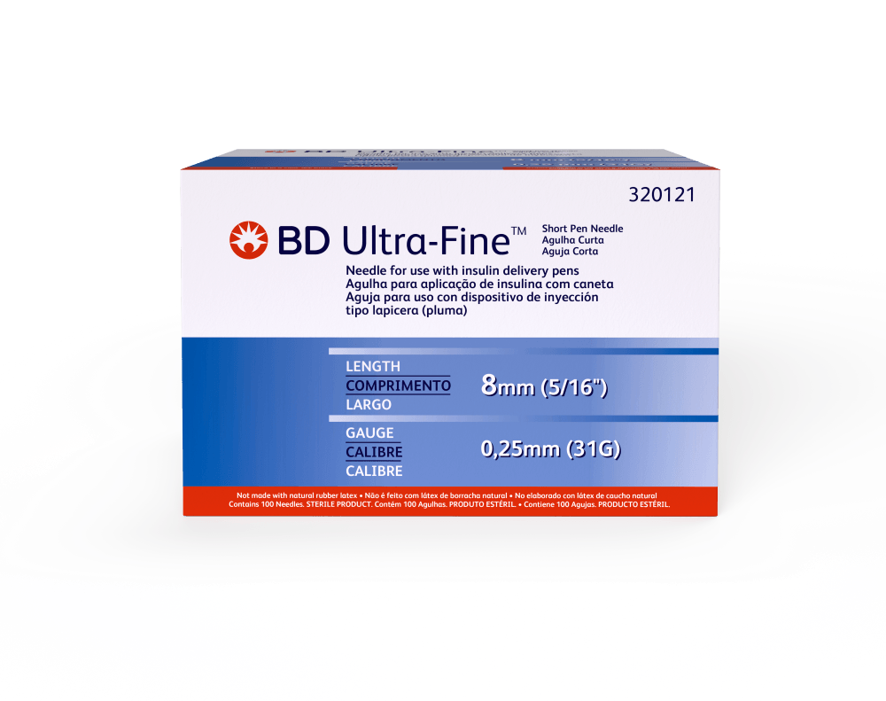 Agul Bd Caneta Insulina 8Mm 100Un