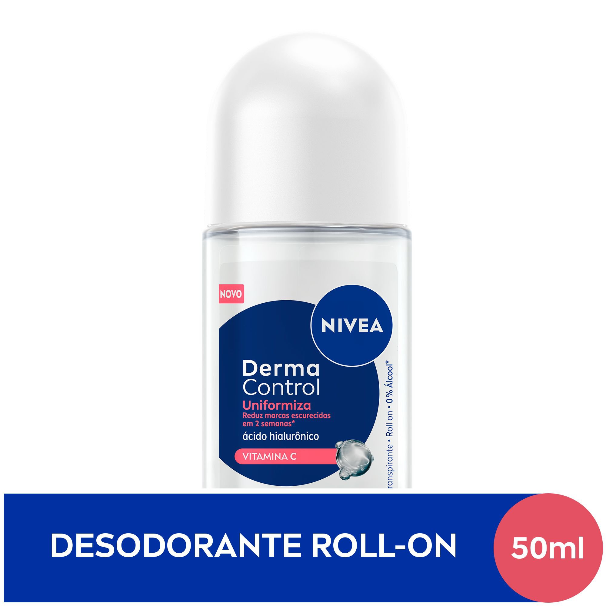 NIVEA Desodorante Roll-on Derma Control Uniformiza - 50ml - Imagem 2