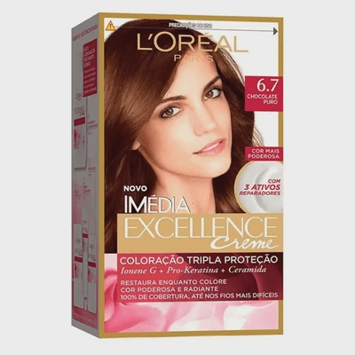 Tintura Imédia Excellence Creme L'oreal Paris 6.7 Chocolate Puro