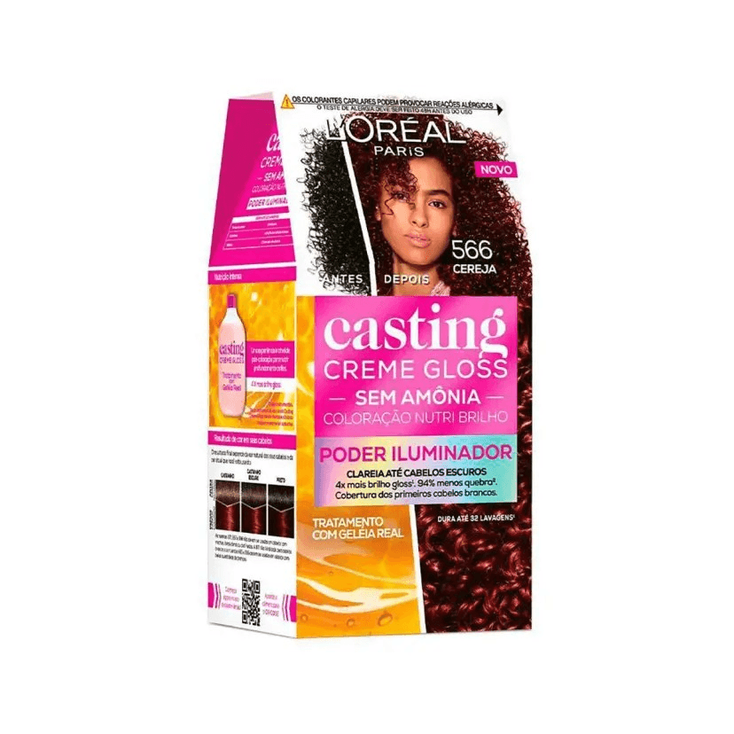 Tintura de Cabelo Casting Creme Gloss L'oreal Paris 566 Cereja