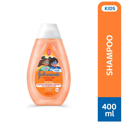 Shampoo Infantil Cachos dos Sonhos 400ml c/ Karité Johnson's Hidratação & Definição