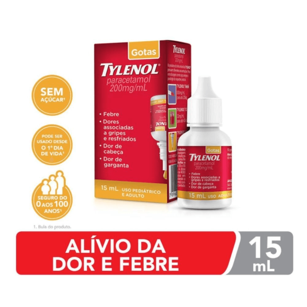 Tylenol 200Mg/Ml - 15Ml Gotas