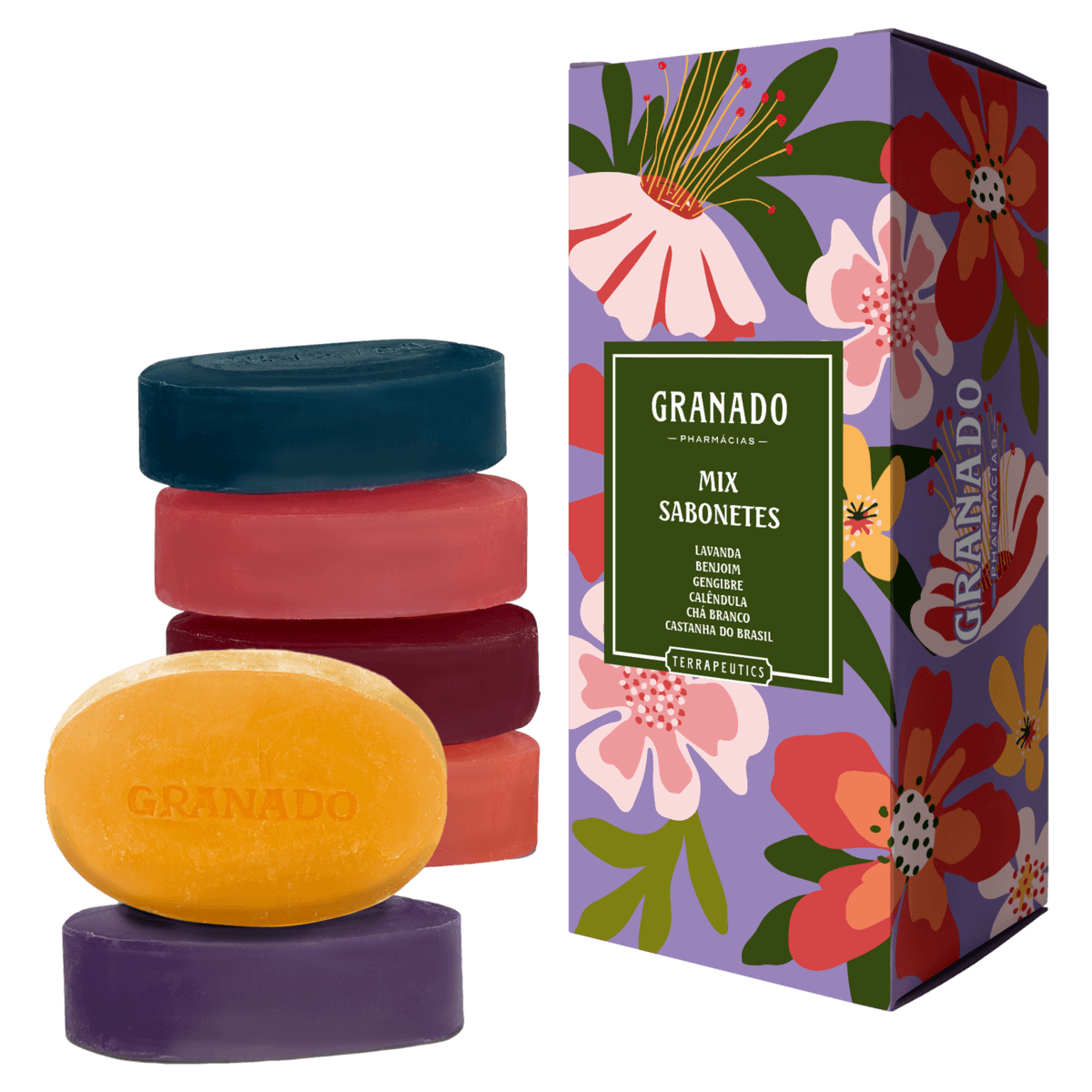 Kit Sabonete Barra Granado Terrapeutics 90g - 6 unidades
