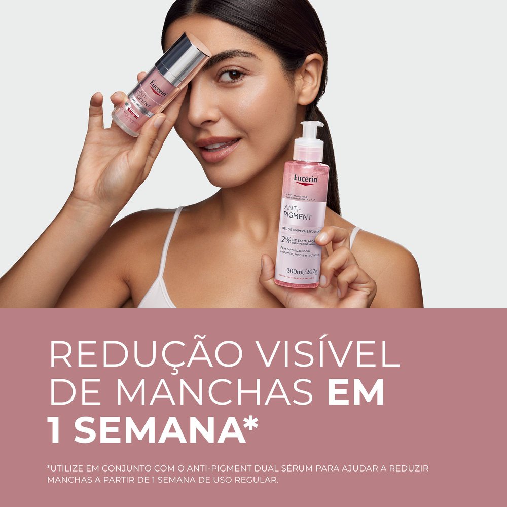 EUCERIN Gel de Limpeza Facial e Corporal 200ml, Anti-Pigment, Esfoliação Suave, Esfoliante, Pele Uniforme - Imagem 3