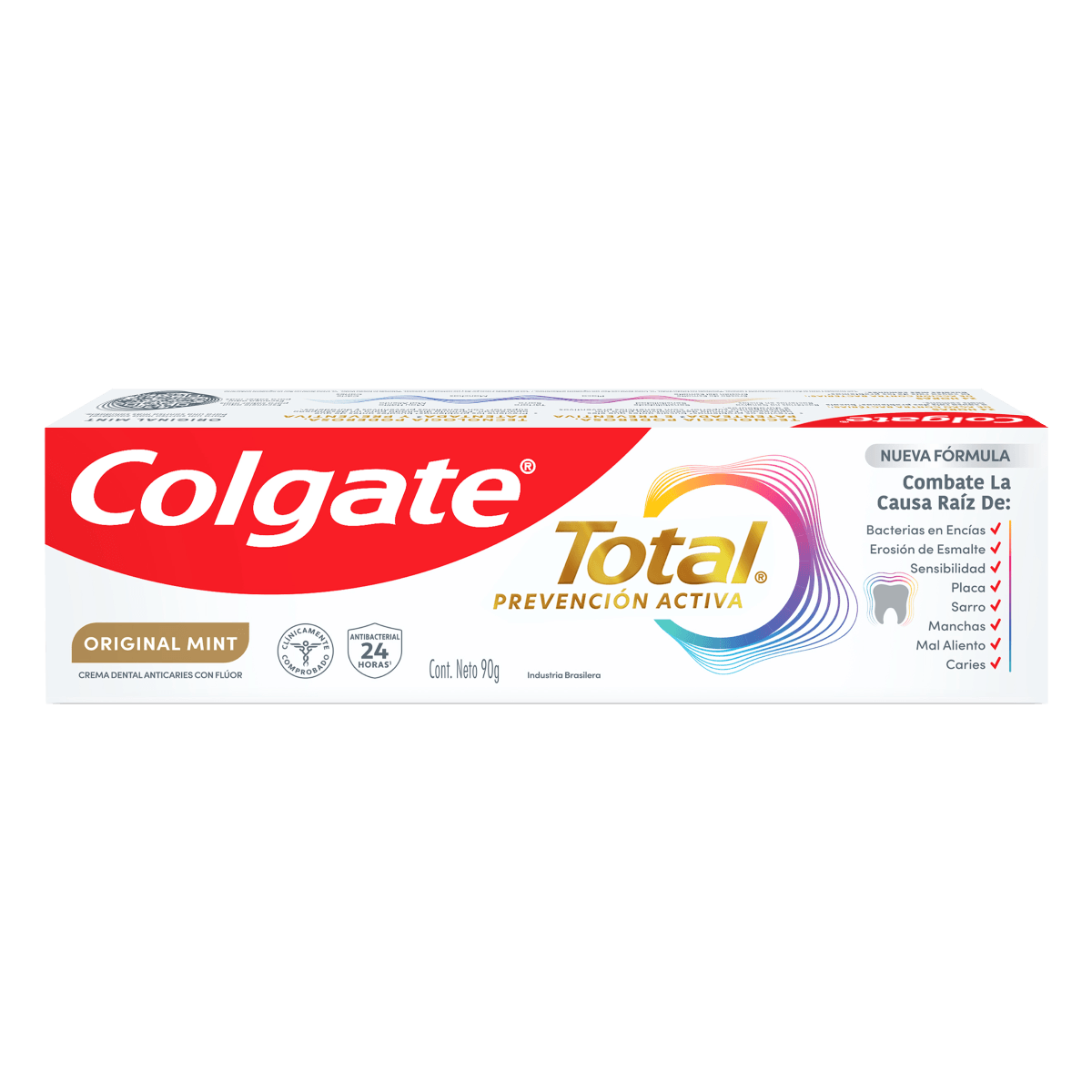 Creme Dental Original Mint Colgate Total Prevenção Ativa - 90g - Imagem 3